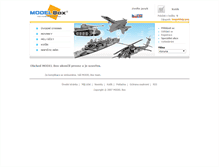 Tablet Screenshot of modelbox.cz
